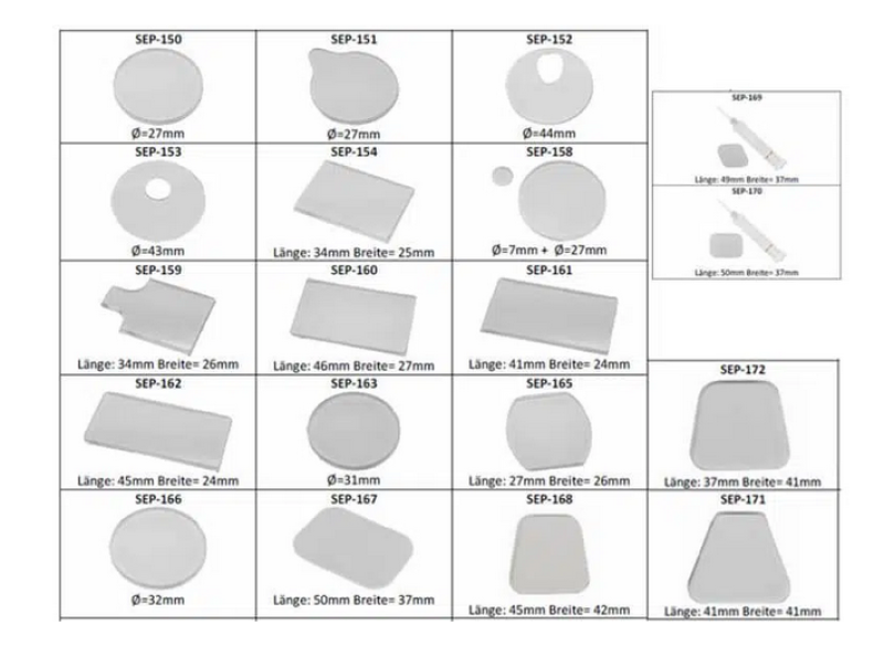 Klebeplättchen Sensor Tack Ready Typ 21 SEP-168